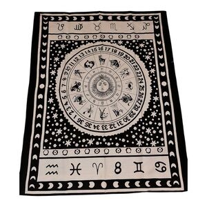 Zodiac Tapestry with Astrological Symbols
